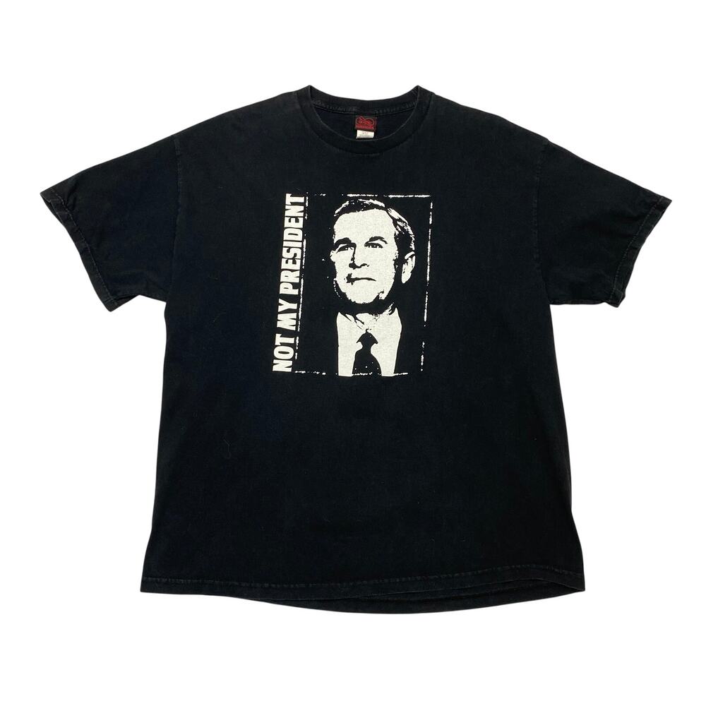 Vintage Fat Wreck Chords Not My President Bush T Shirt Men's XL